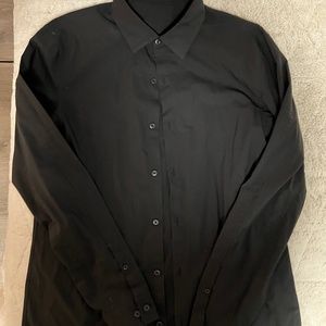 Men's Black Button Down